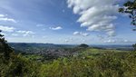 Ausblick vom Premiumwanderweg «hochgehteufelt» zur Achalm