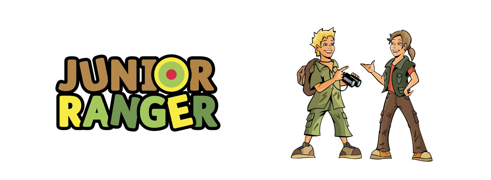Logo und Comicfiguren Junior Ranger Logo und Comicfiguren Junior Ranger