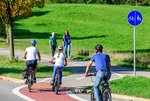 Kombinierter Fußgänger- und Radweg